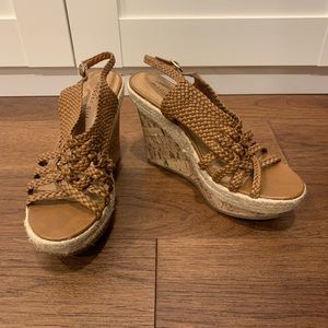 Madden Girl Wedges in Camel